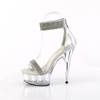 Pleaser - DELIGHT641 Sandale à bride à la cheville - Couleur argent/Transparent Product image